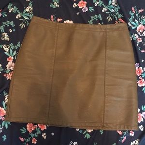 F21 Faux Leather Skirt